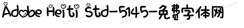 Adobe Heiti Std-5145字体转换